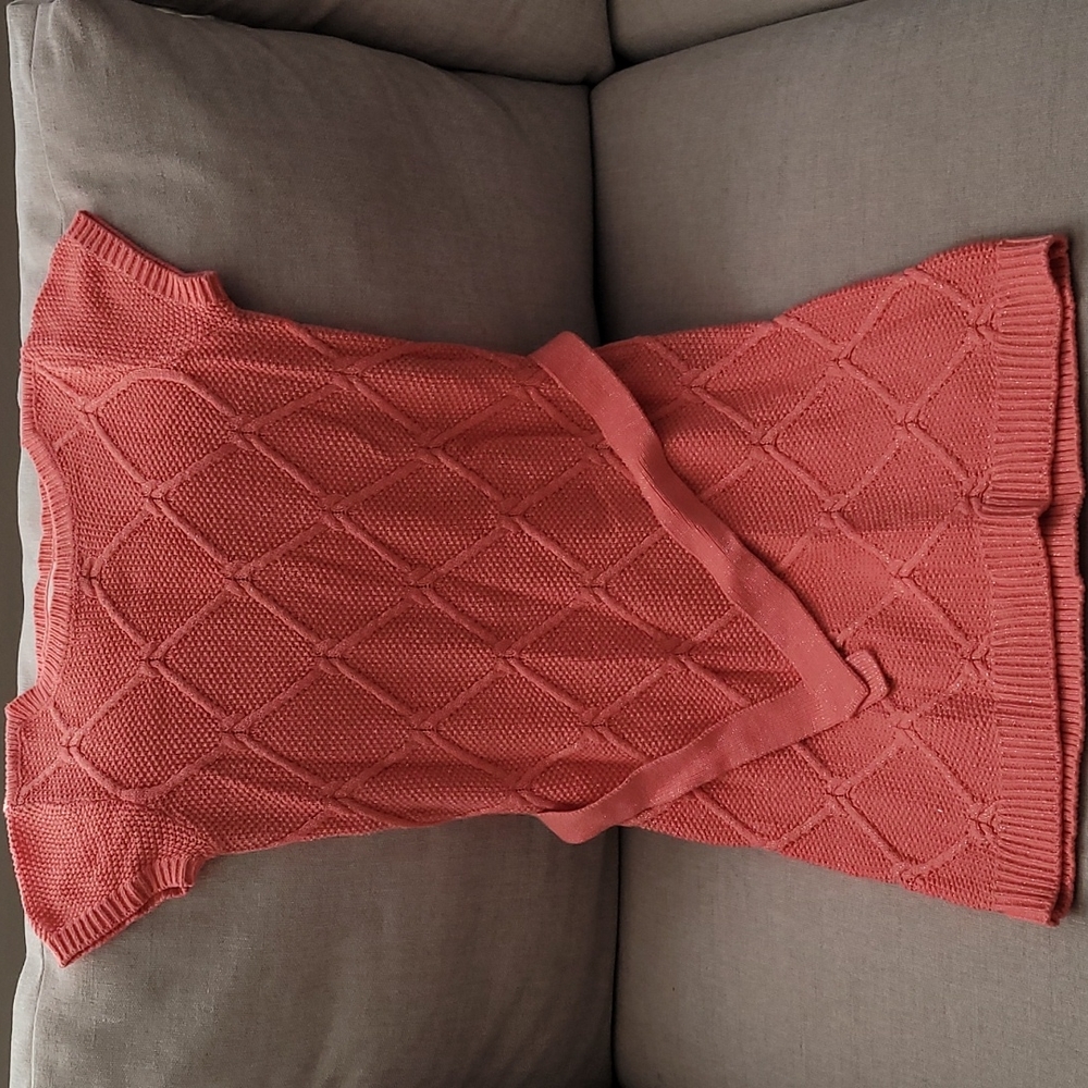 Girls L 10/12 belted sweater dress